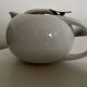 Space Age Porcelain and Steel Teapot