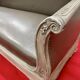 Antique banquette covered in faux shagreen.