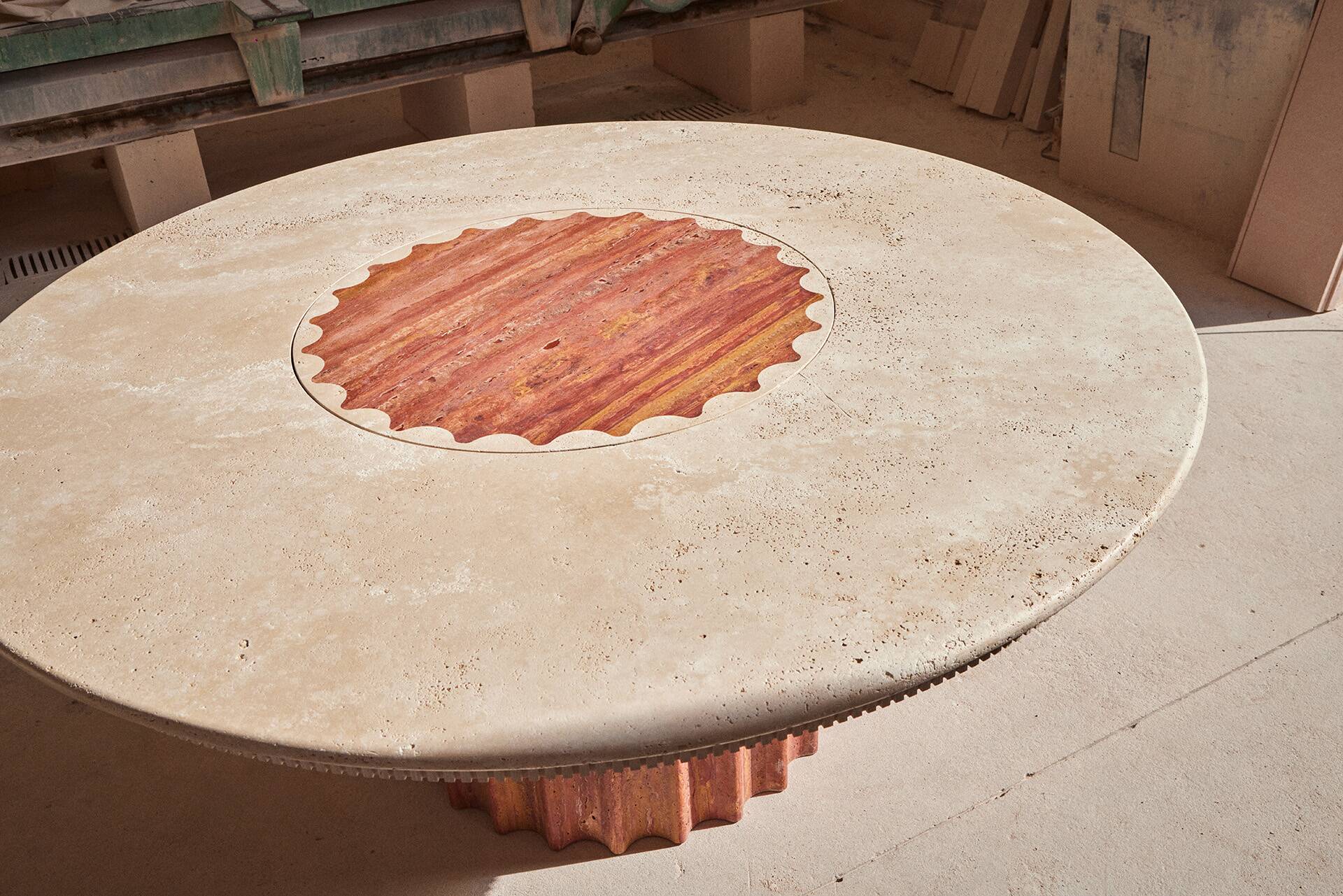 Lazy Susan dining table