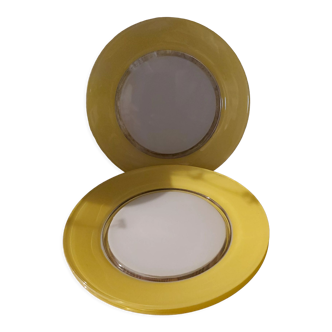 3 flat plates Duralex