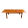 Scandinavian extendable dining table in honey-stained wood for 12 people 1990