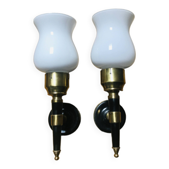 Pair of so-called torchlight sconces