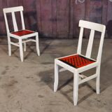 Pair of chairs Cruege reconstruction 1950