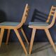 Pair of restored 1960s compass leg chairs