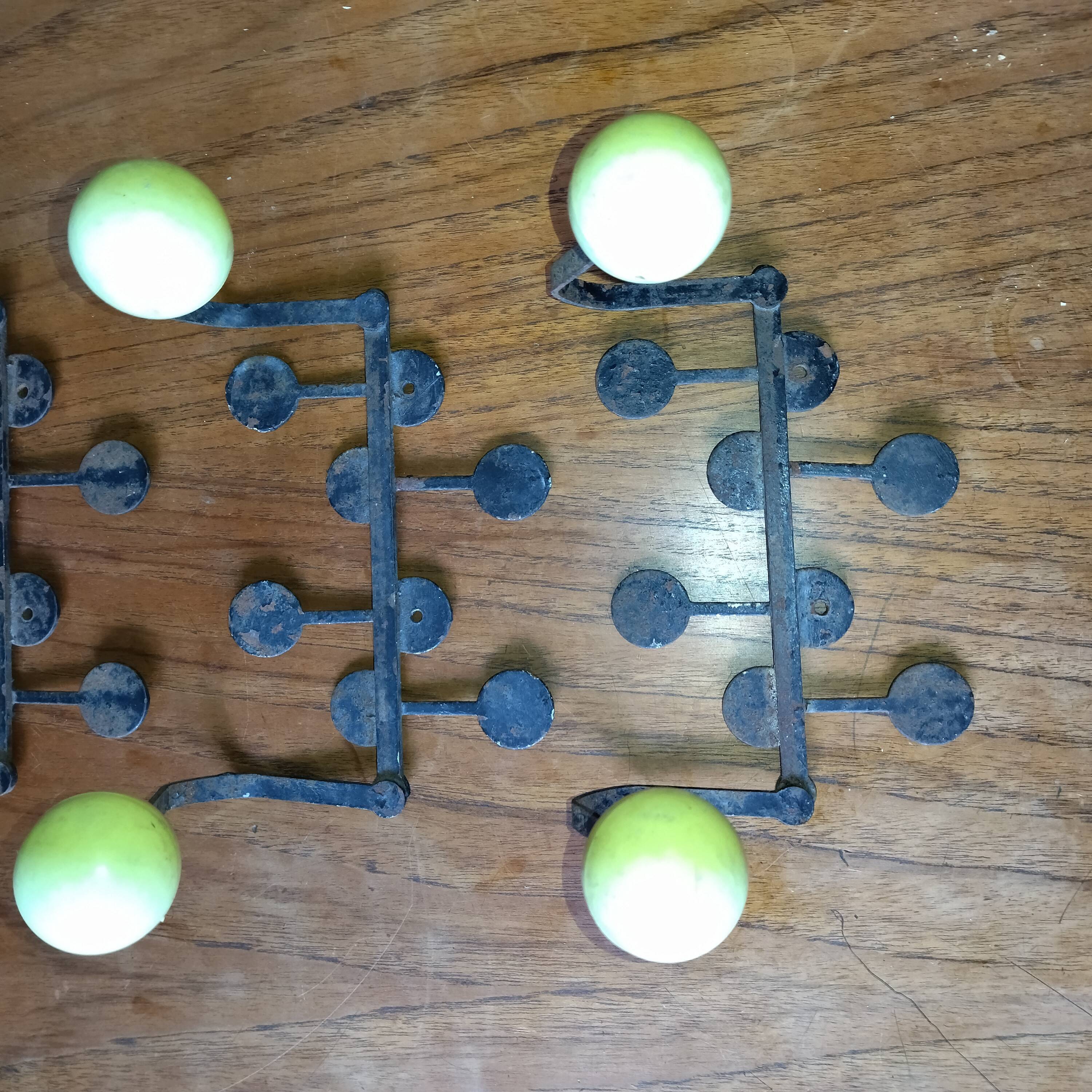 3 double coat racks 50 years vintage