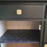 Solid black satin wooden buffet