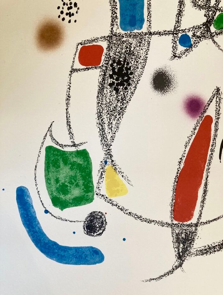 Lithographie Joan Miro Maravillas #10 signée dans la planche