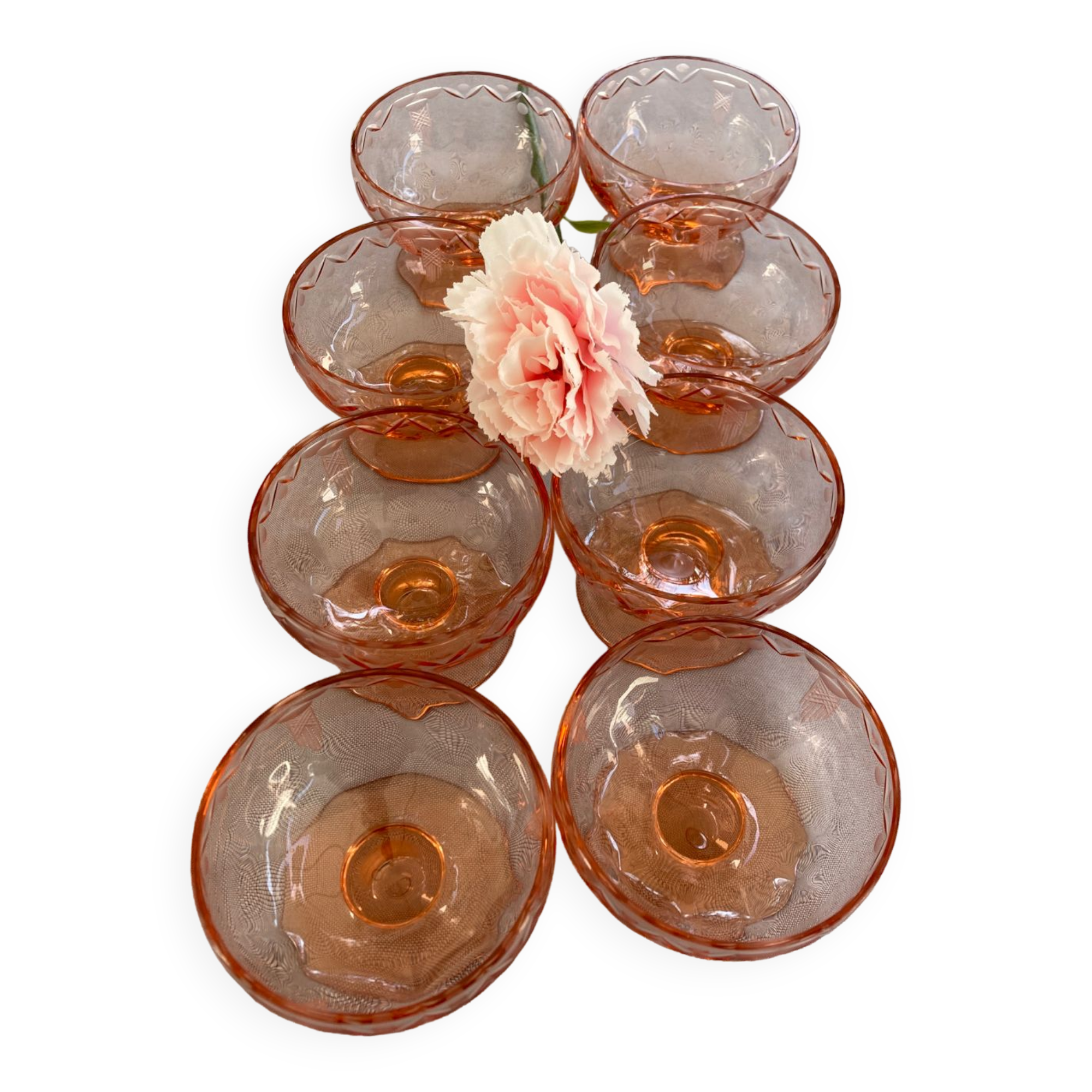 Vintage champagne glass