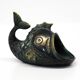 Mid Century bronze table or hand fish ashtray by Walter Bosse