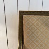 Louis XVI armchair in gilded wood carved and molded