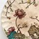 Antique polychrome ironstone plate with bird motif "Aquatic" SF&co