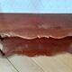 Turned wooden wall shelf