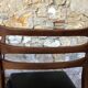 Set of 4 Scandinavian chairs teak and black skai 60s