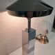 Grande lampe en acier chromé vintage 1990