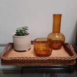 Duo vase vintage blown glass