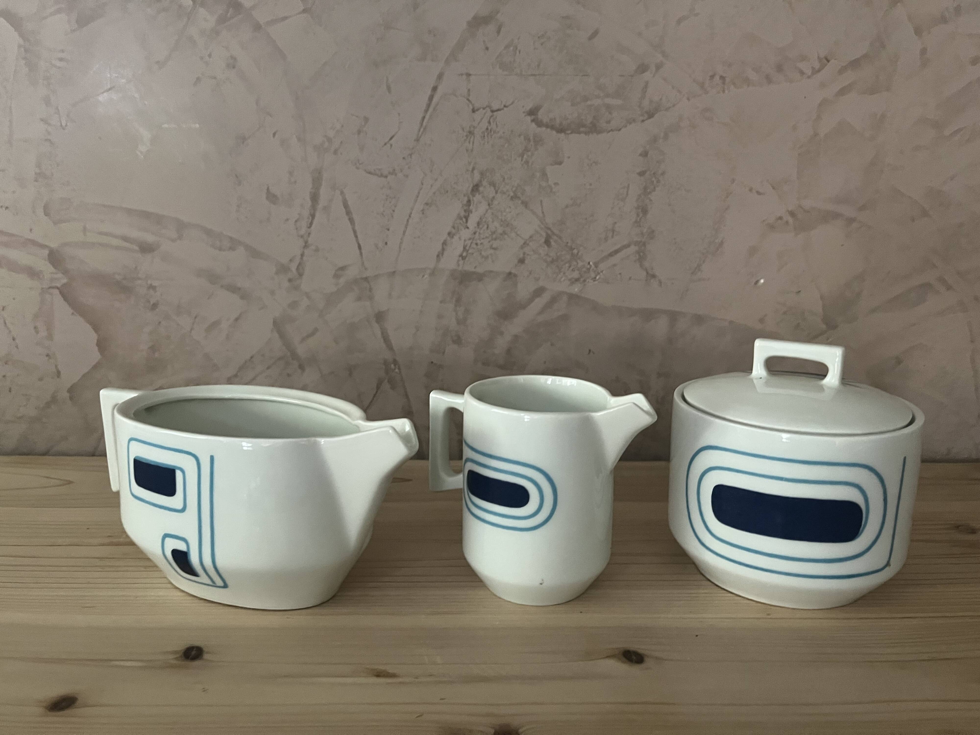 Ensemble 3 pièces porcelaines M Robert