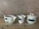 Set of 3 porcelain pieces M Robert