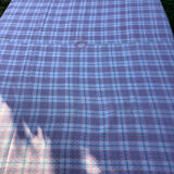Vintage outdoor tablecloth for homemade parasol