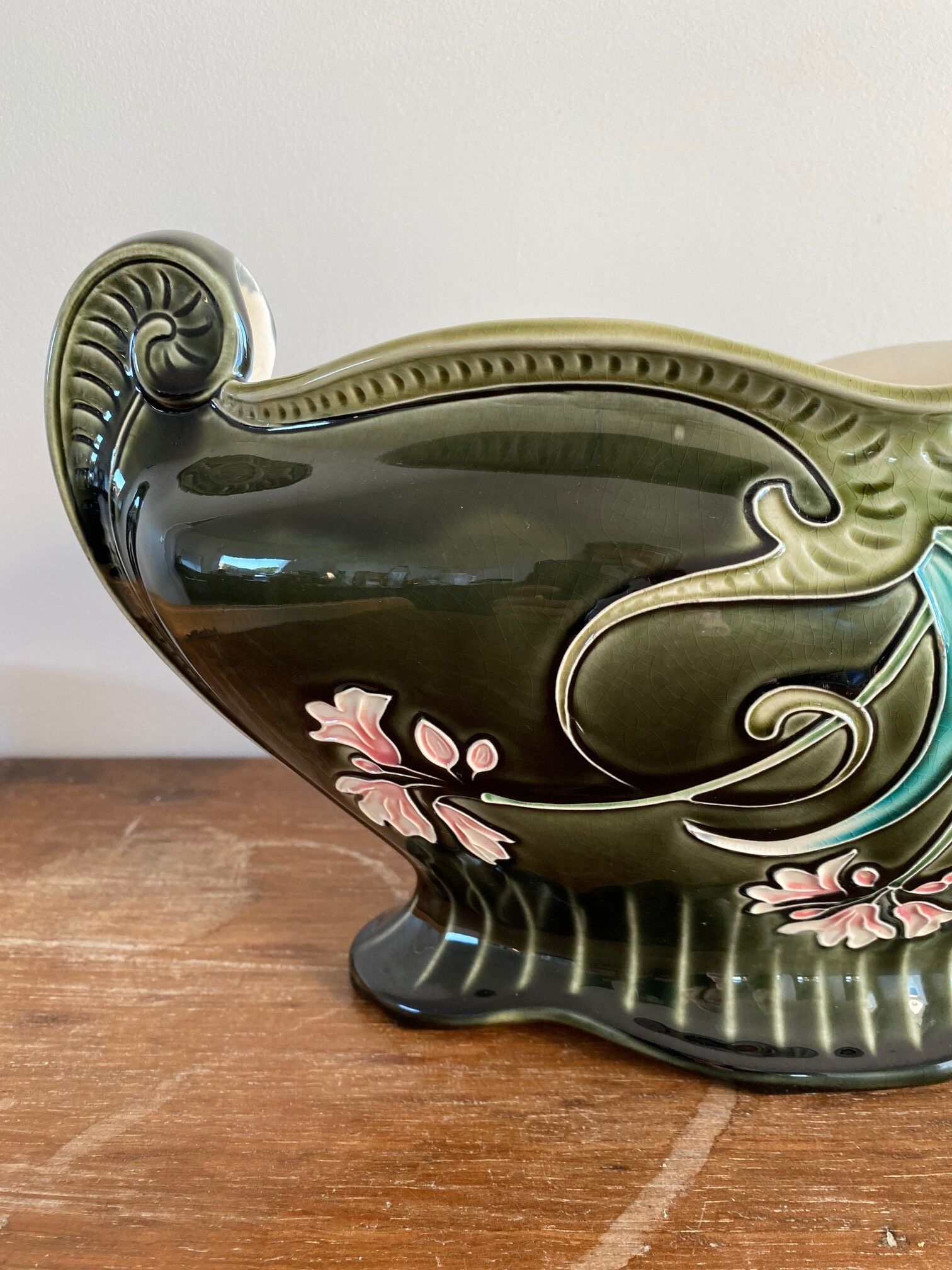 Antique ceramic planter