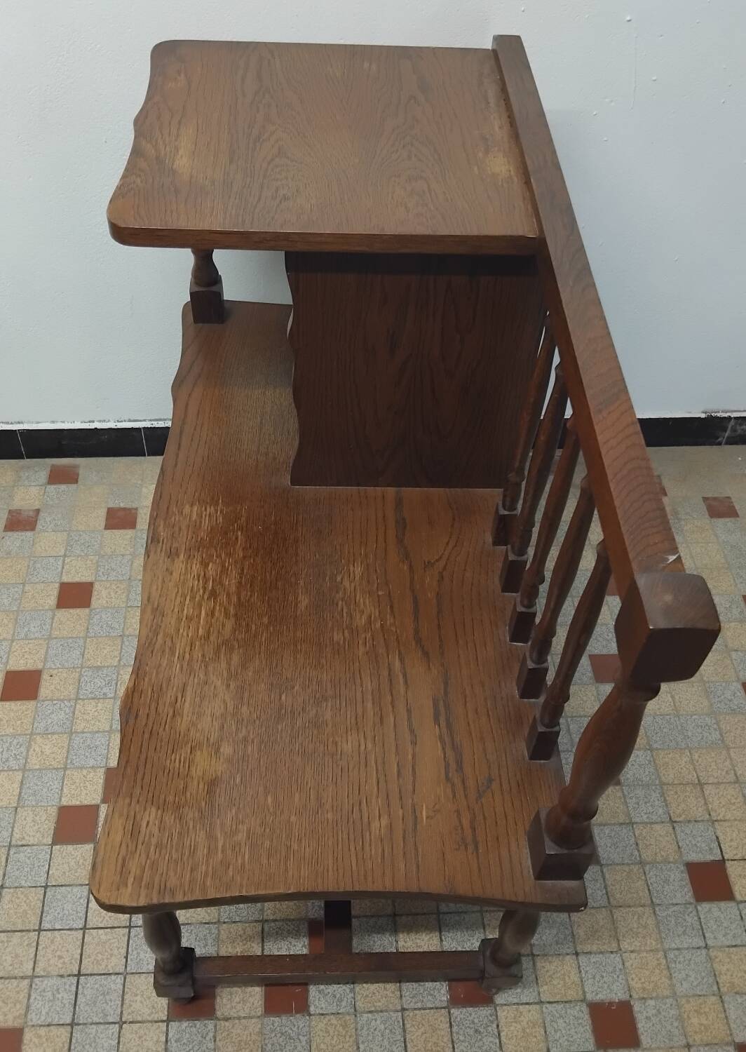 Antique vintage telephone bench furniture