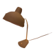 Orientable desk lamp 1960s metal gold metal stem