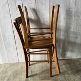Set of 4 mismatched bistro chairs
