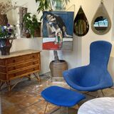 Pair of Bird chairs by Harry Bertoia, vintage editions by Knoll.