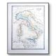 L'Italie ancienne, carte ancienne, imprimée en 1852.