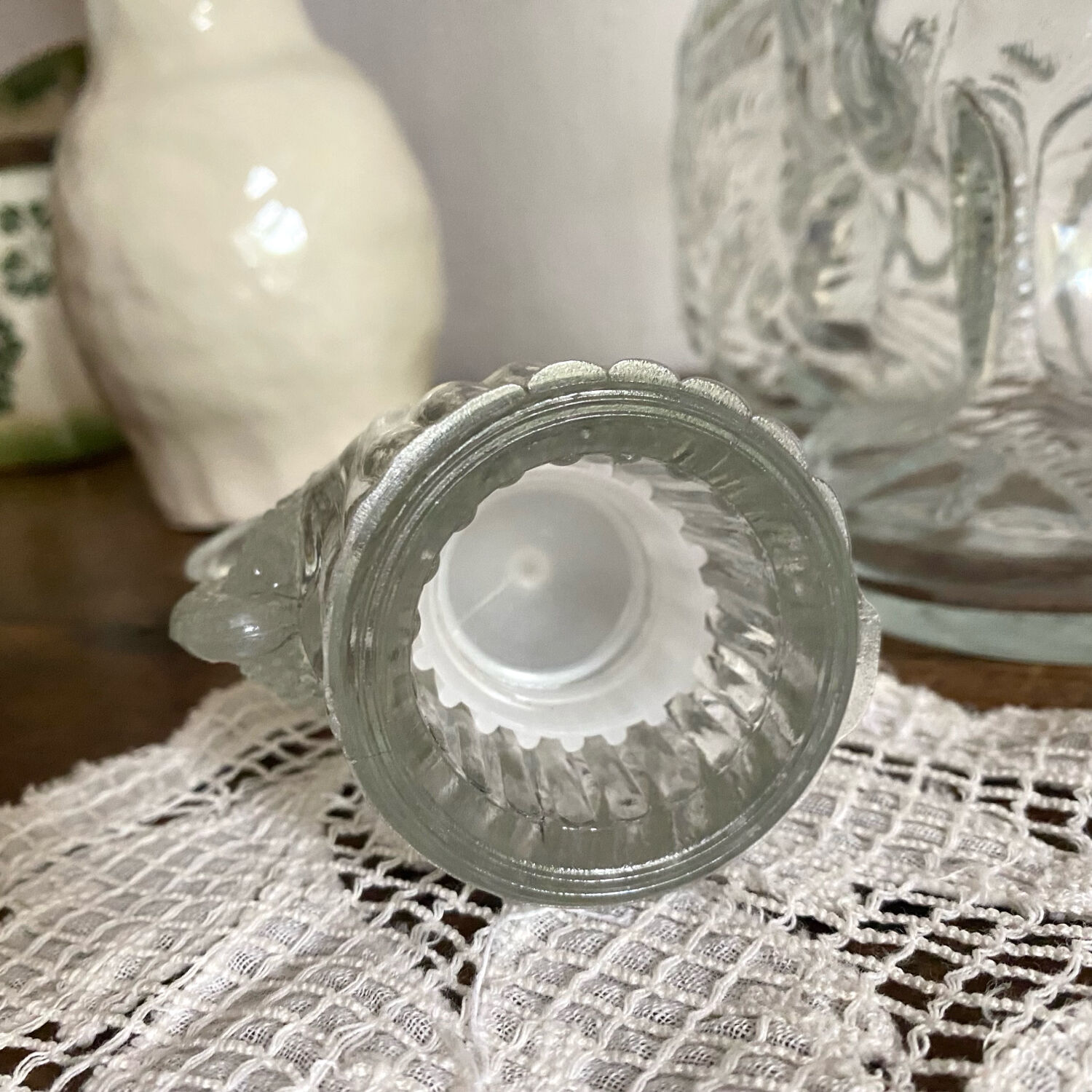 Zoomorphic carafe, vintage rooster carafe