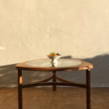 Teak and glass coffee table, Nathan edition of the 1960
