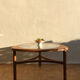 Table basse en teck et verre édition Nathan des années 1960