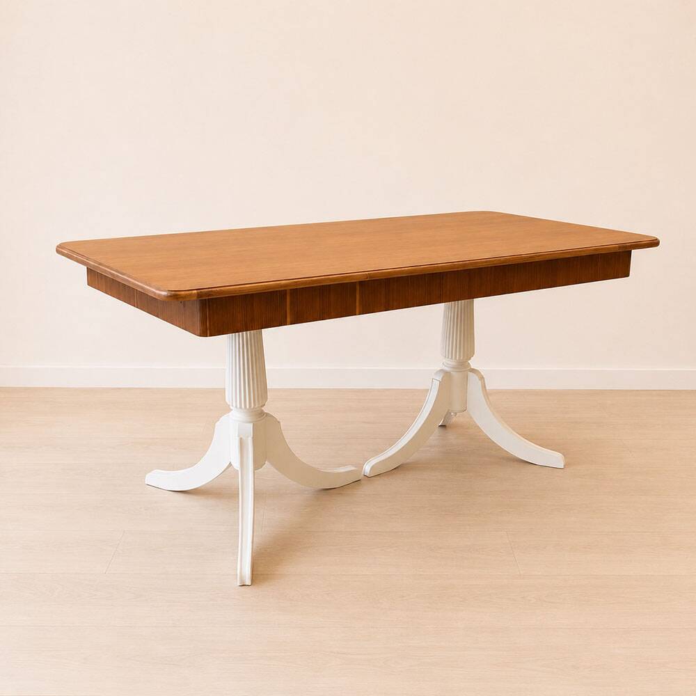 Vintage teak dining table from the 1950s
