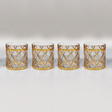 2000s cocktail shaker with 4 glasses by Altuzarra. Made in Usa