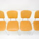 Ensemble de quatre chaises de salle à manger des années 1970, Tchécoslovaquie