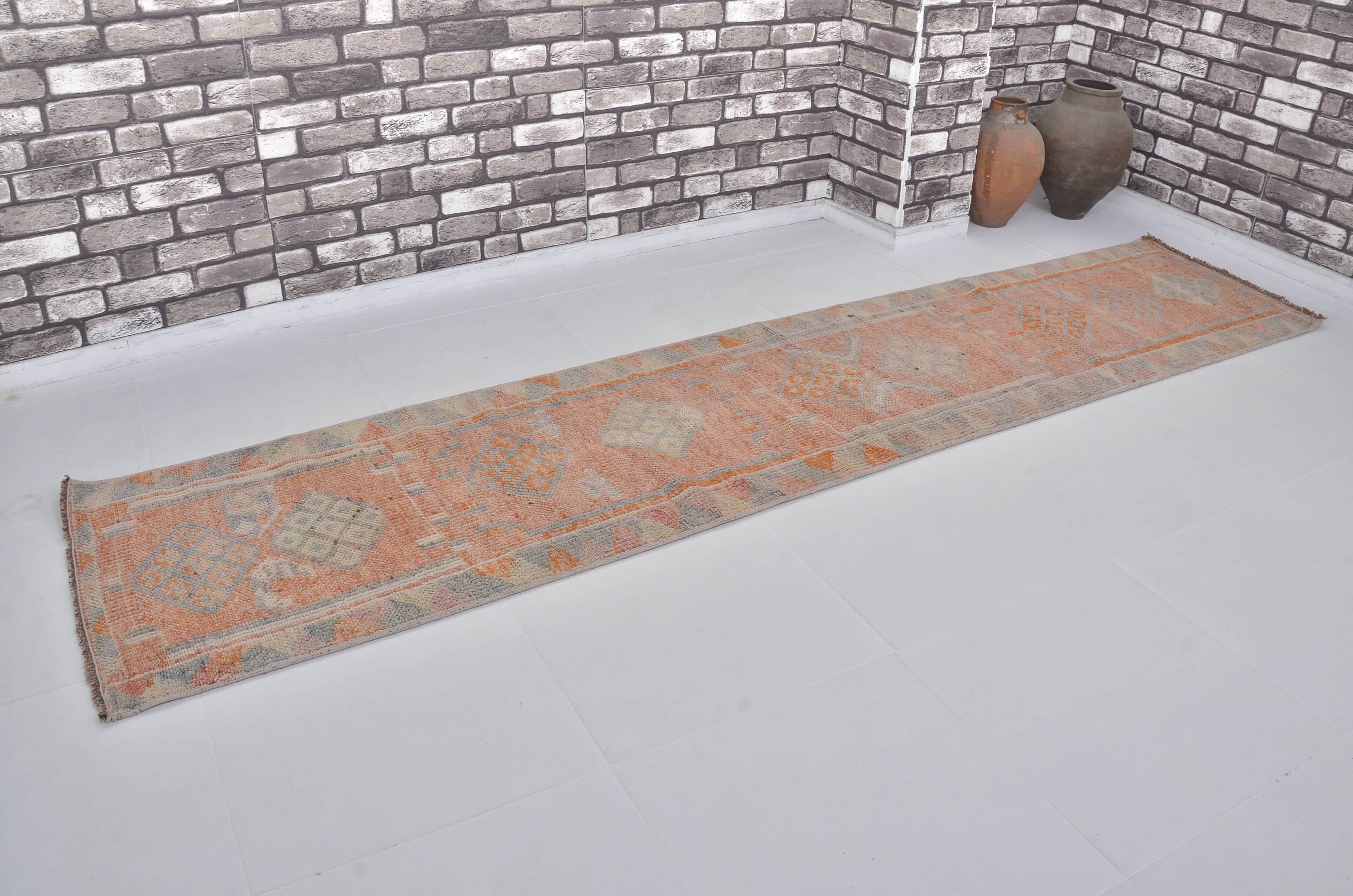 Vintage Decorative Oushak Runner Rug sku 2272