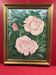 Oil on canvas, Kitsch - Roses lush greenery - Signed M. Louis