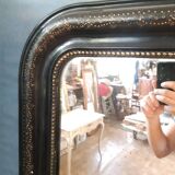 Louis Philippe black and gold mirror 99X72