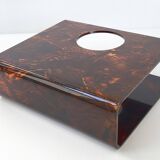 Vintage plexiglass magazine rack 1970