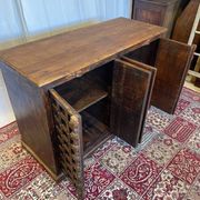 Brutalist sideboard in solid rosewood