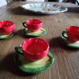 4 Bergère de France cups and saucers