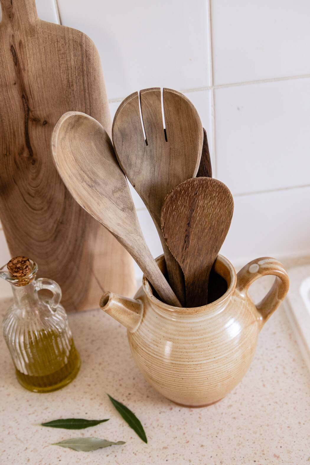 Cnp village stoneware pitcher France