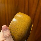 Vintage Japanese bowl in solid turned and varnished wood
