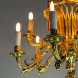 Lustre Corbeille De Style Louis XVI En Bronze Doré Vers 1880