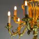 Louis XVI Style Basket Chandelier in Gilt Bronze Circa 1880