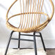 Fauteuil enfant vintage en rotin