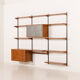 Kai Kristiansen shelving unit in teak by FM Mobler, Denmark, 1960s