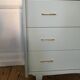 Commode 3 tiroirs vert amande