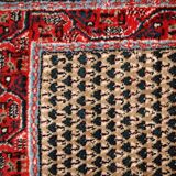 Tapis Vintage Seraband Indien en Laine, Années 1970, Élégance Artisanale