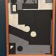 Original Danish Oil on Canvas – “Cultural Revolution in the Passerenden” by Finn Johansen 1967 – Vintage & Framed – 56.5×36.5cm (22.2" × 14.4")
