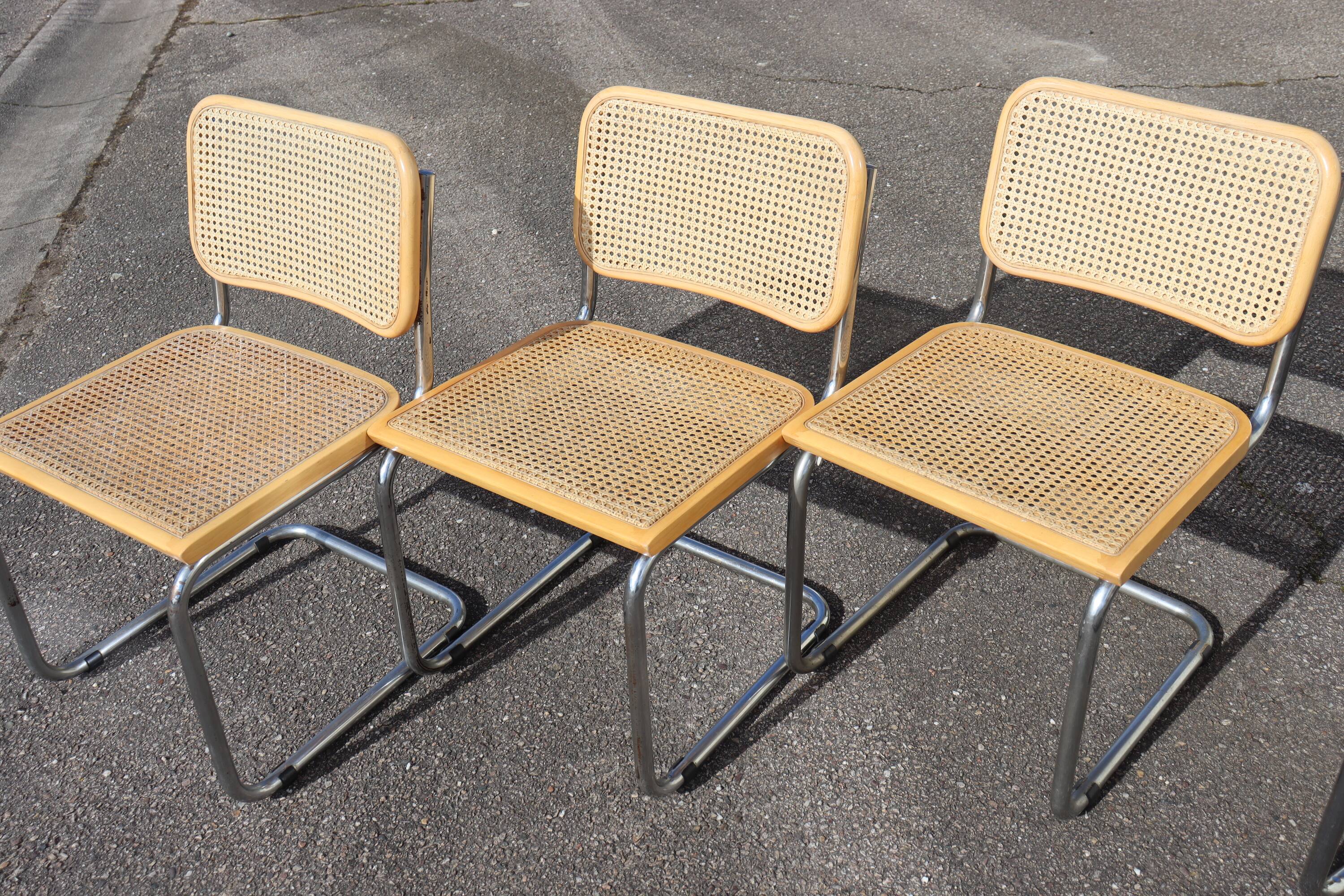 Series x6 Dining Chairs Style B32 by Marcel Breuer